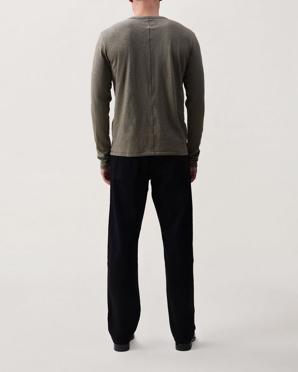 Classic Slub Cotton Long-Sleeve Tee - Olive