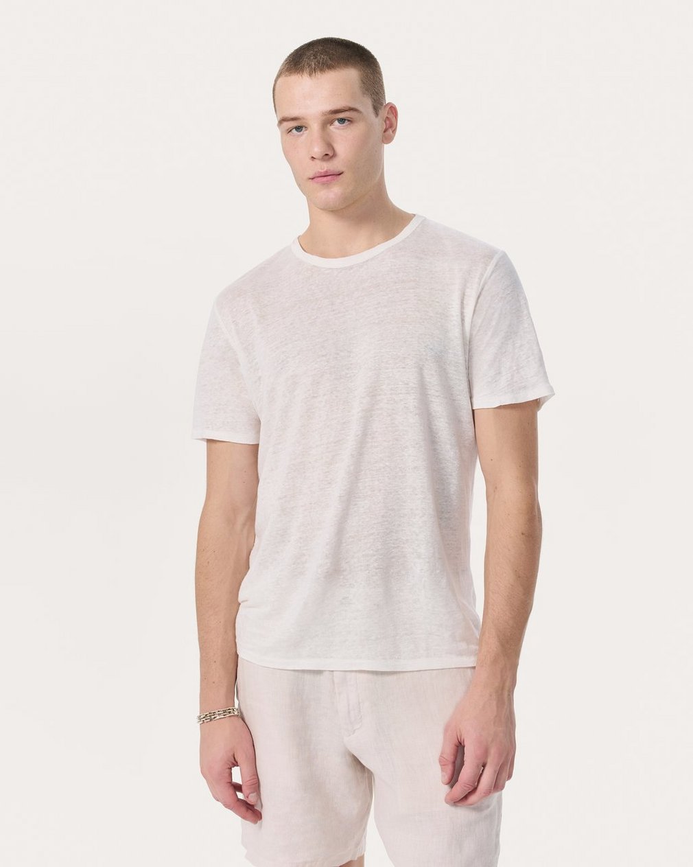 Classic Linen Tee - Chalk