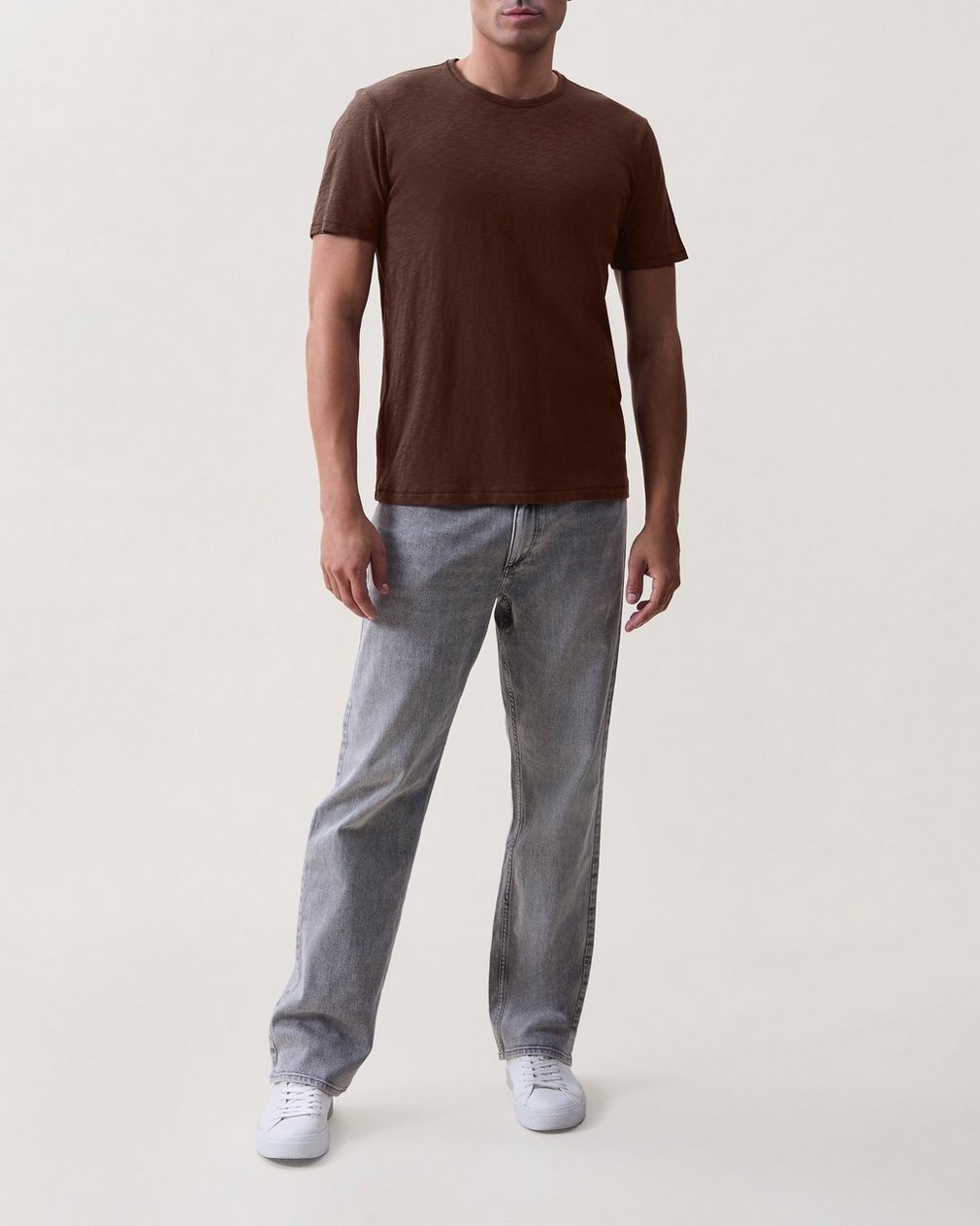 Classic Slub Cotton Tee - Espresso