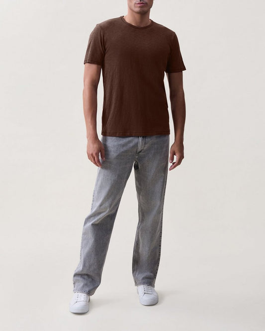 Classic Slub Cotton Tee - Espresso