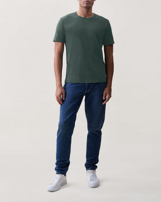 Classic Slub Cotton Tee - Pale Pine