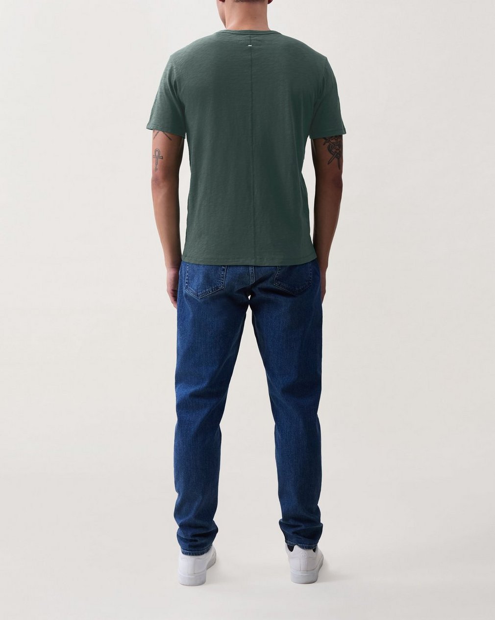 Classic Slub Cotton Tee - Pale Pine