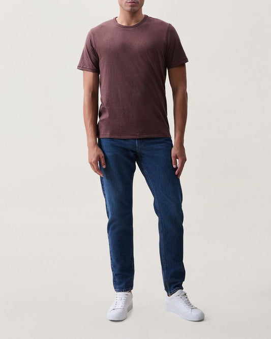 Classic Slub Cotton Tee - Dark Berry