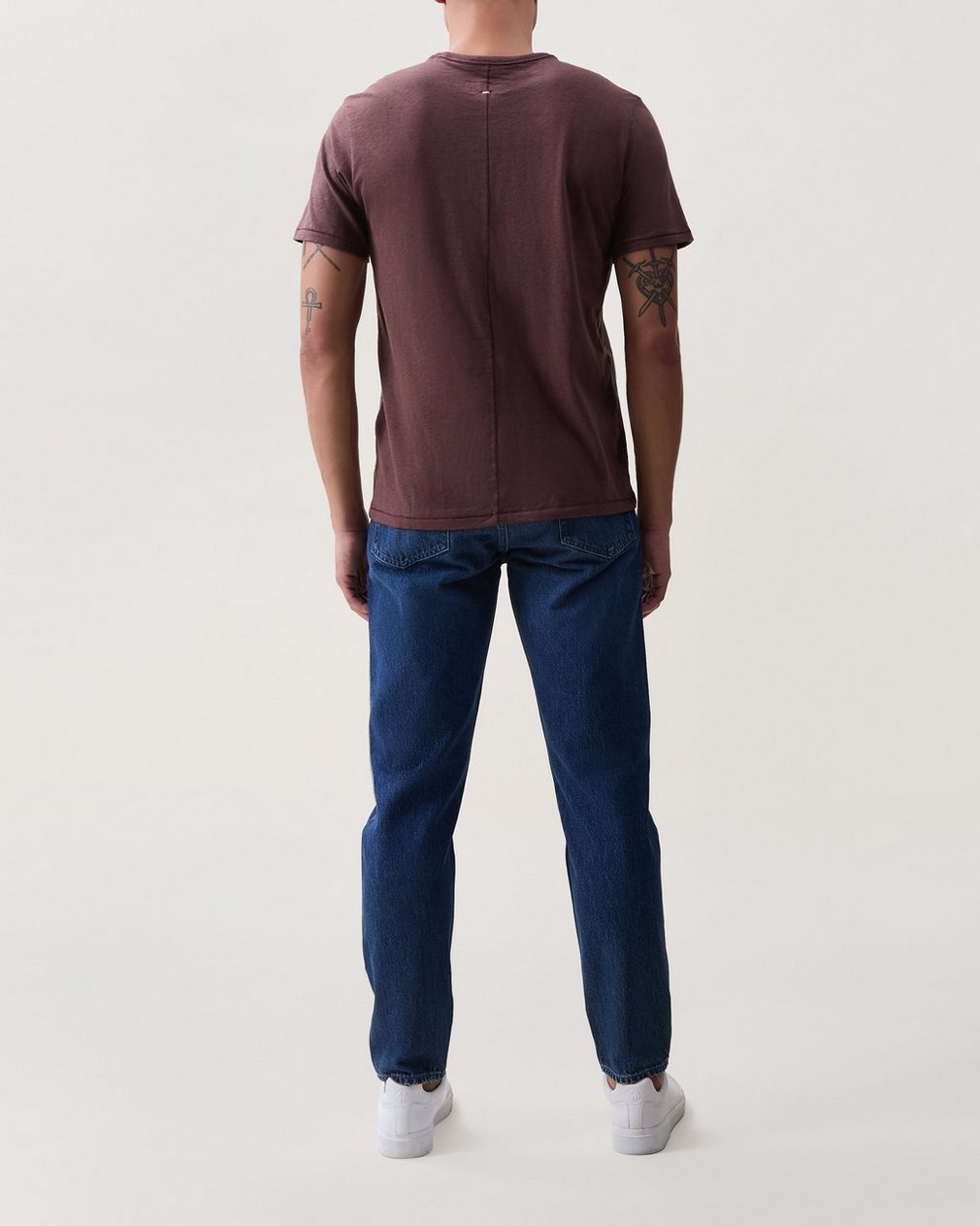 Classic Slub Cotton Tee - Dark Berry