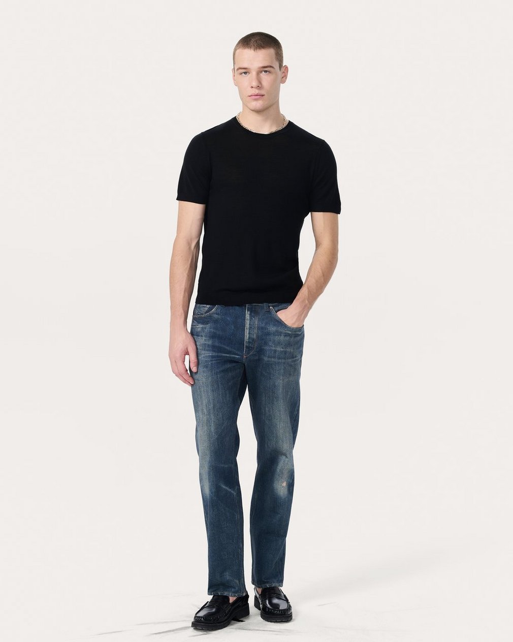 Aulton Sweater Tee - Black