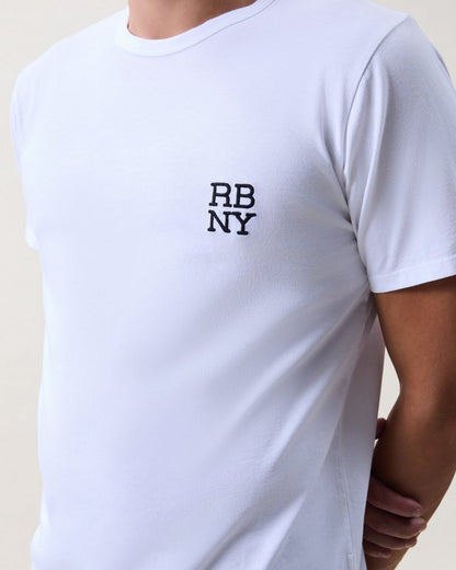 rb NY Logo Tee - White