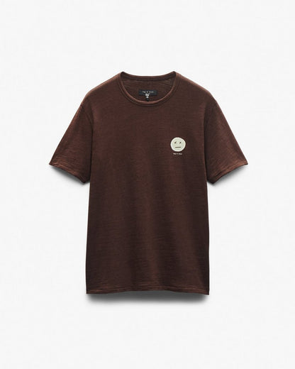Sour Face Embroidered Tee - Brown Multi