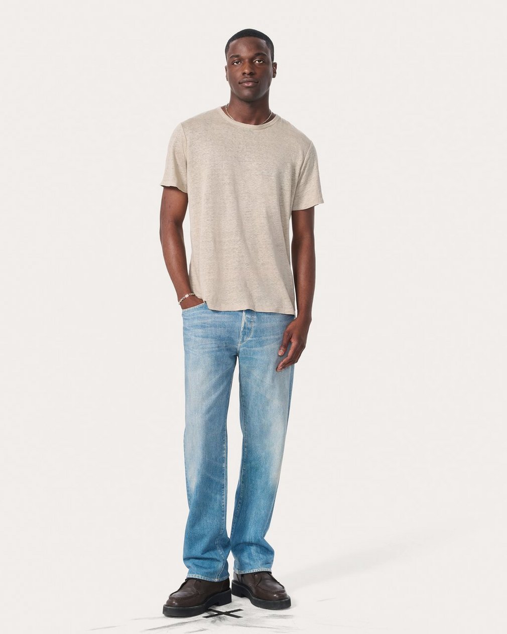 Classic Linen Tee - Aged Taupe
