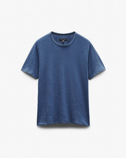 Classic Flame Tee - Worn Indigo