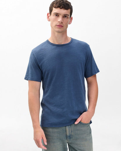Classic Flame Tee - Worn Indigo