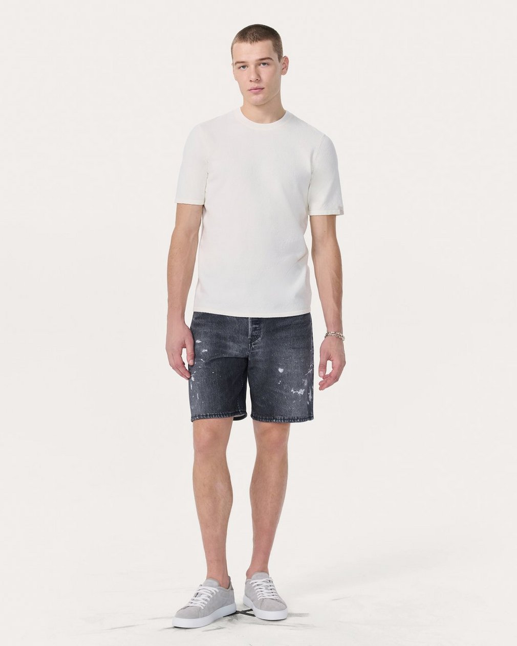 Zuma Knit Tee - Chalk