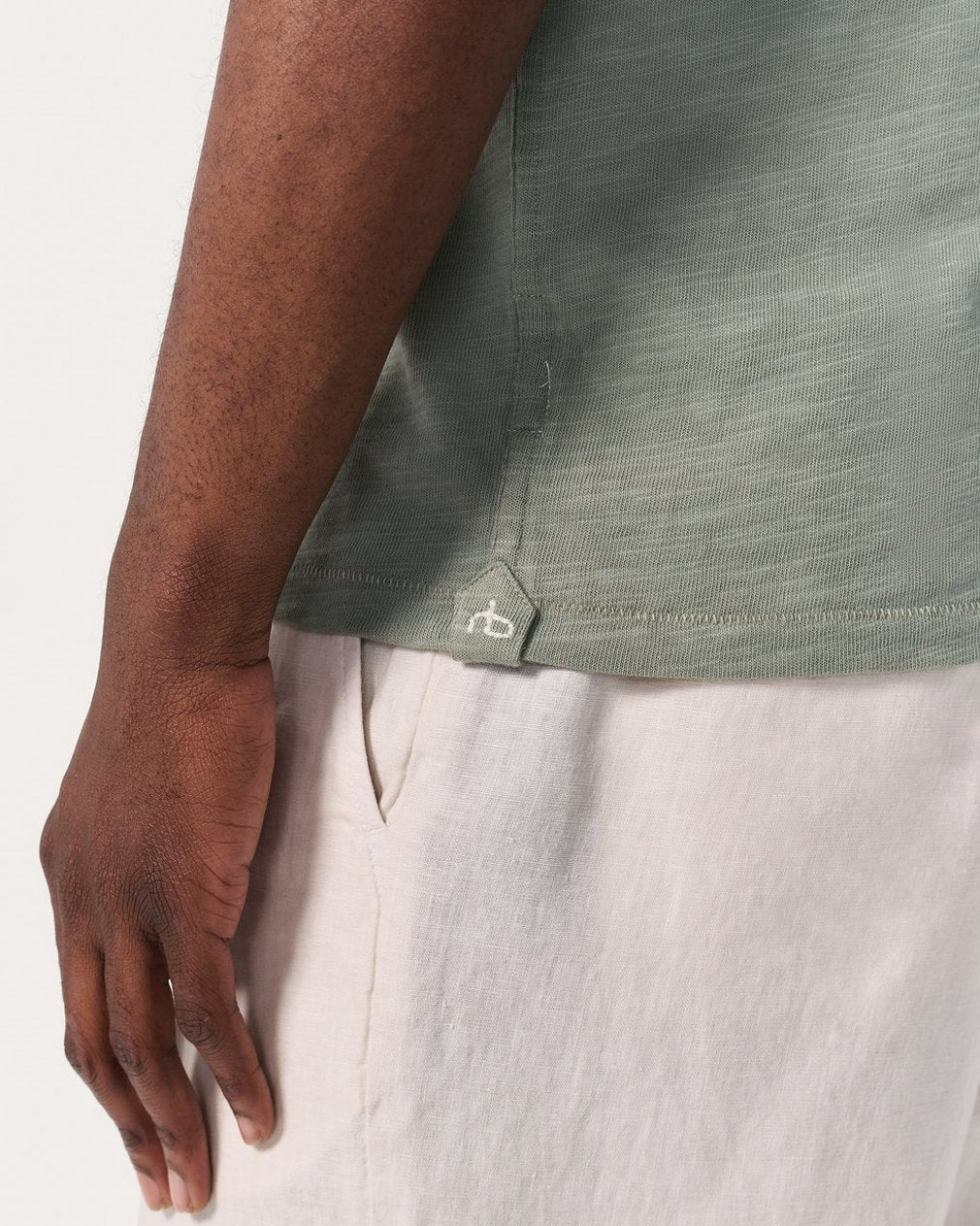 Classic Flame Tee - Leaf Grey