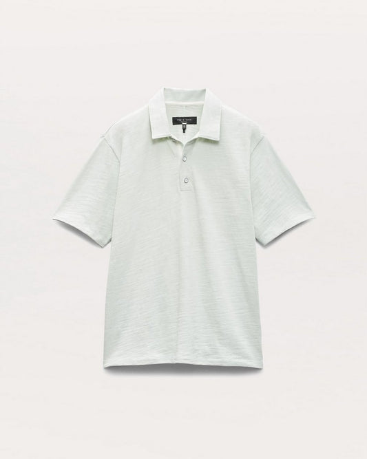 Classic Flame Polo Shirt - Light Teal