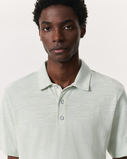 Classic Flame Polo Shirt - Light Teal