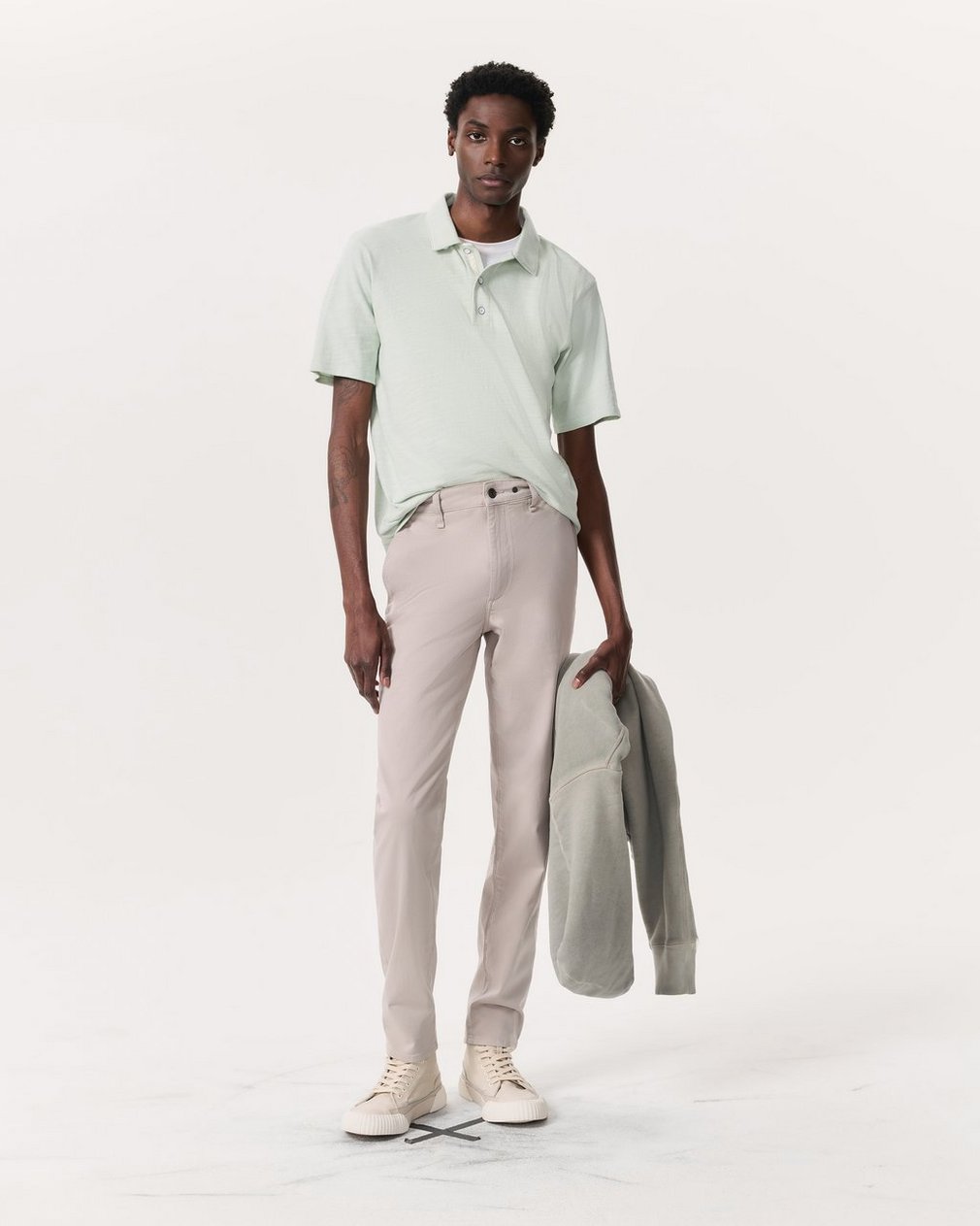 Classic Flame Polo Shirt - Light Teal