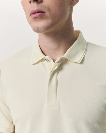 Tech Stretch Piqué Polo - Chalk