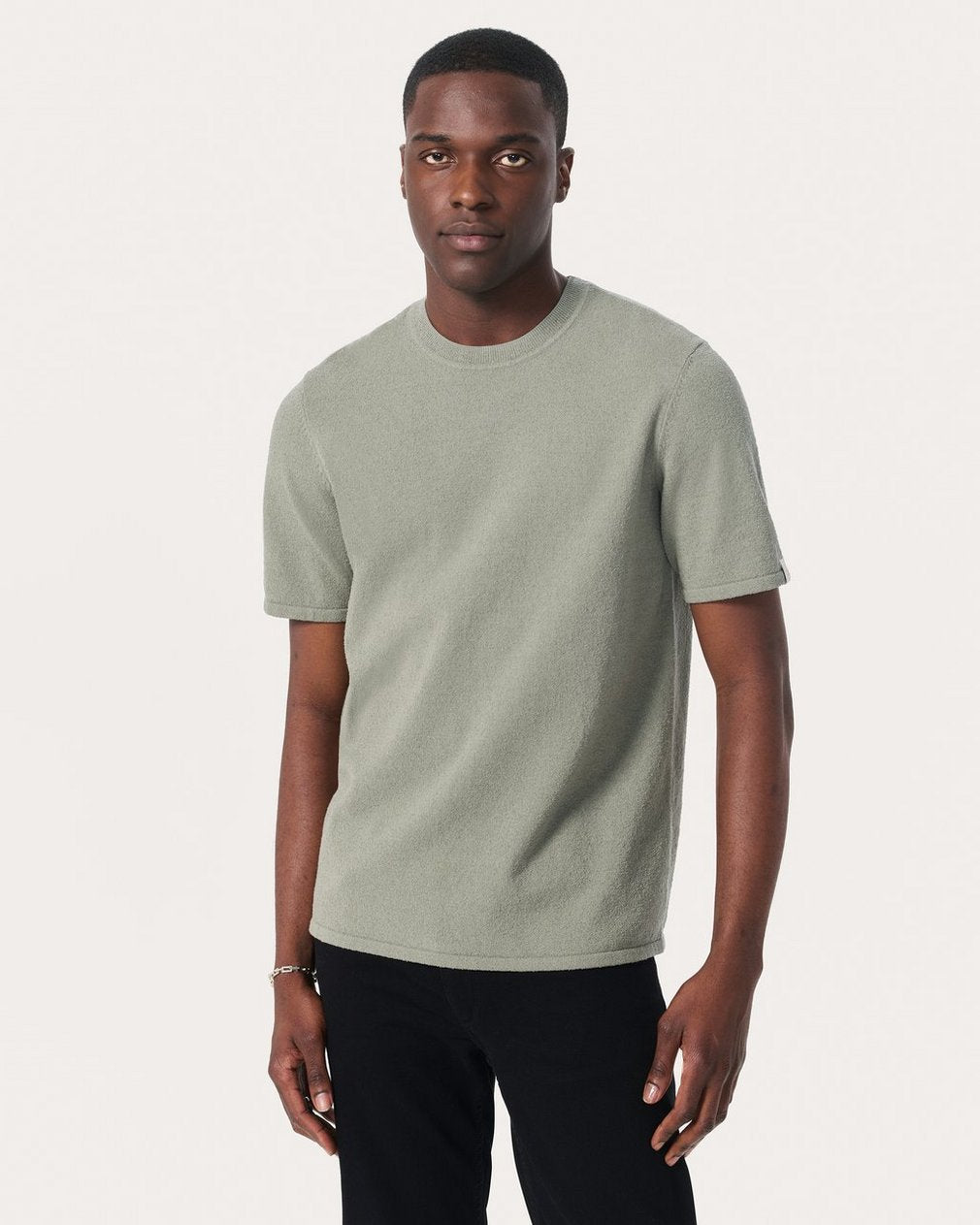 Zuma Knit Tee - Leaf Grey