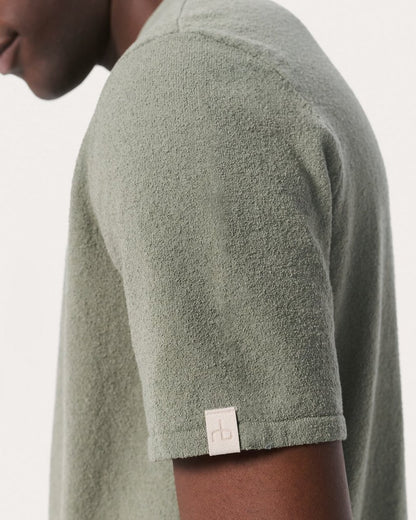 Zuma Knit Tee - Leaf Grey