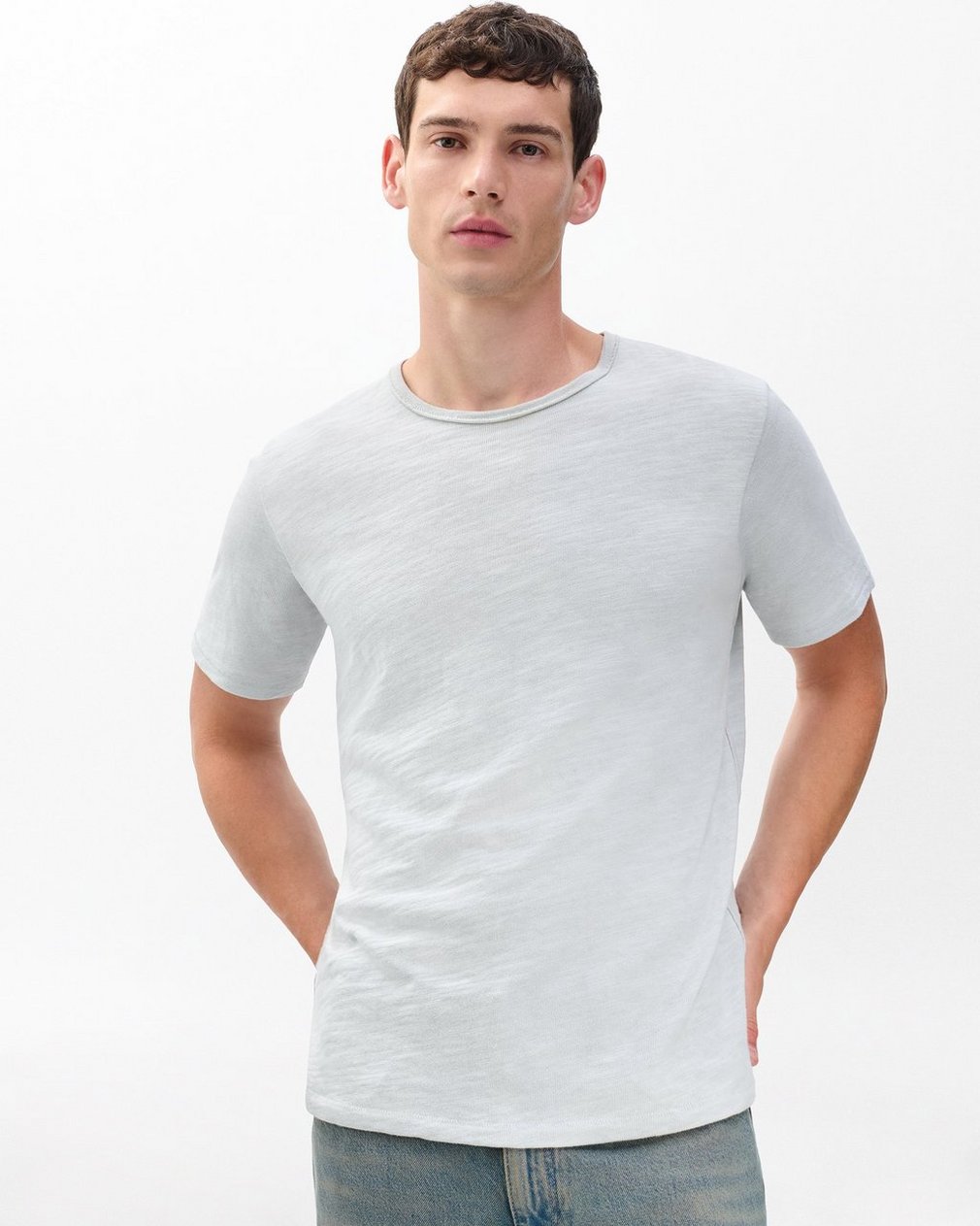 Classic Flame Tee - Grey Ice