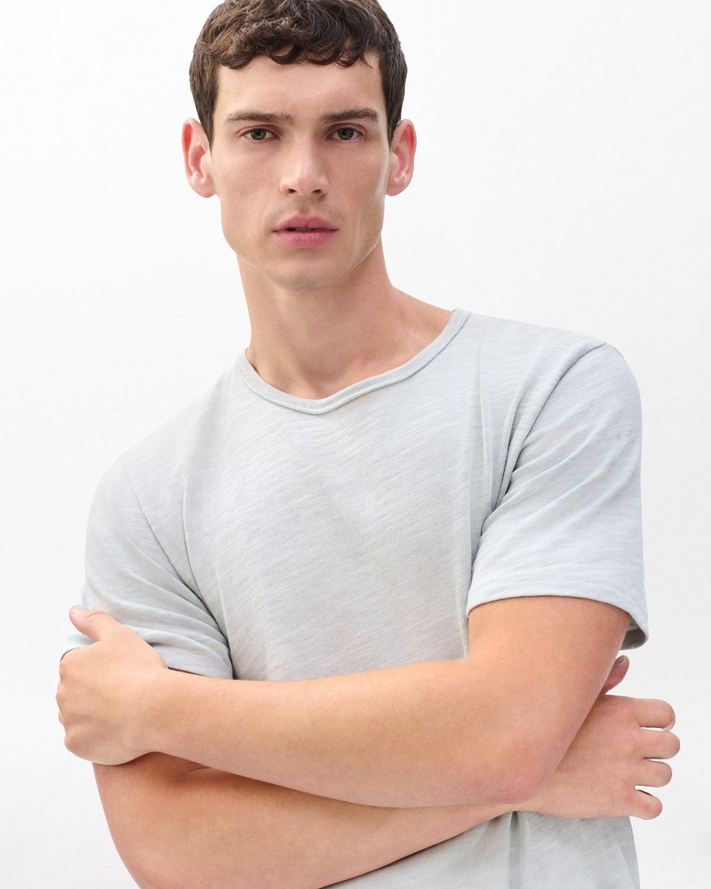 Classic Flame Tee - Grey Ice