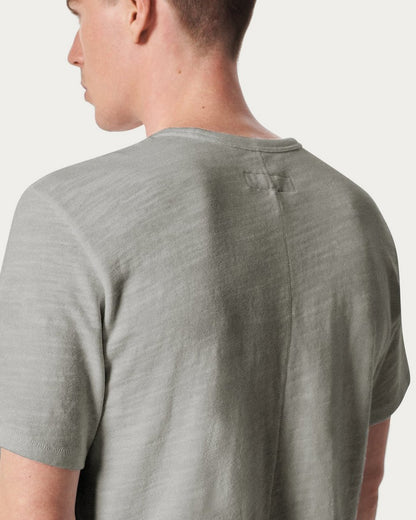 Sour Face Embroidered Tee - Leaf Grey