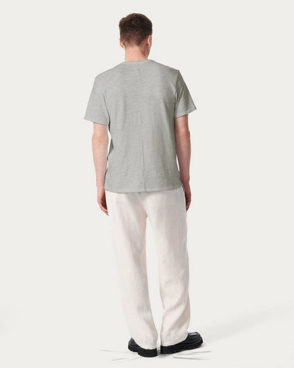 Sour Face Embroidered Tee - Leaf Grey