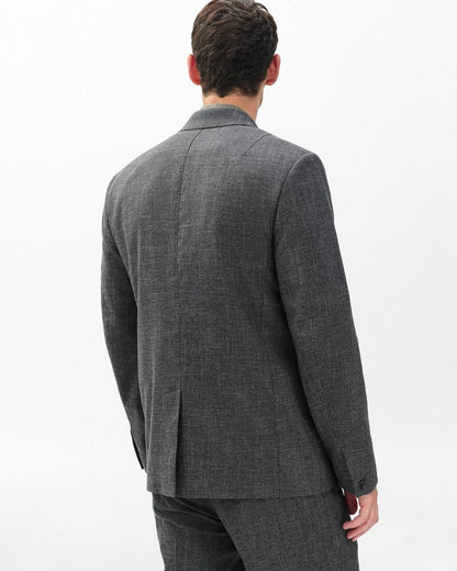 Butler Italian Houndstooth Blazer - Black/Grey