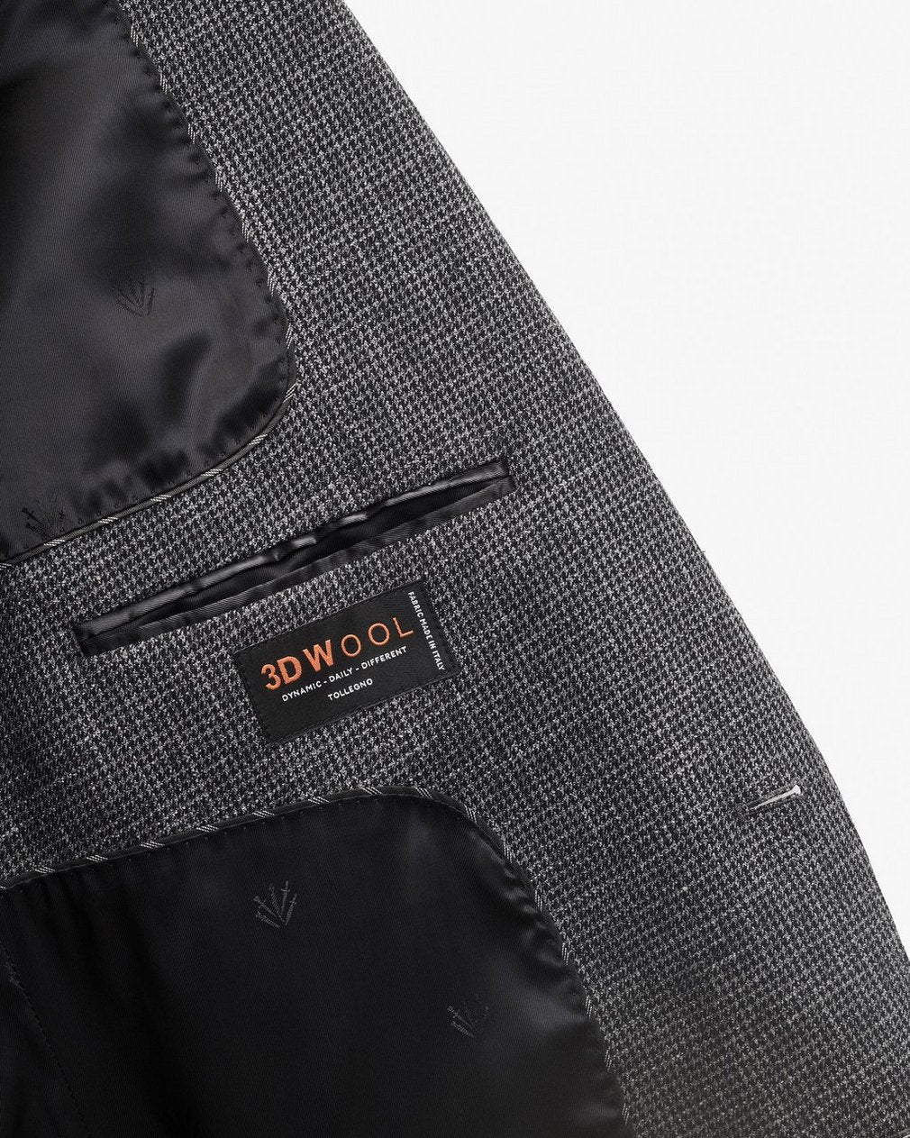 Butler Italian Houndstooth Blazer - Black/Grey