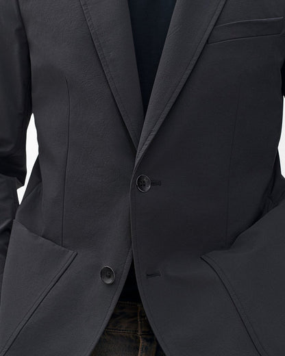 Butler Stretch Nylon Blazer - Black