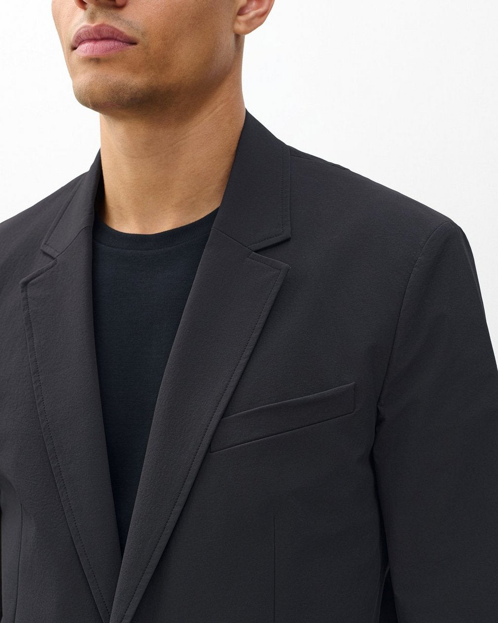 Butler Stretch Nylon Blazer - Black