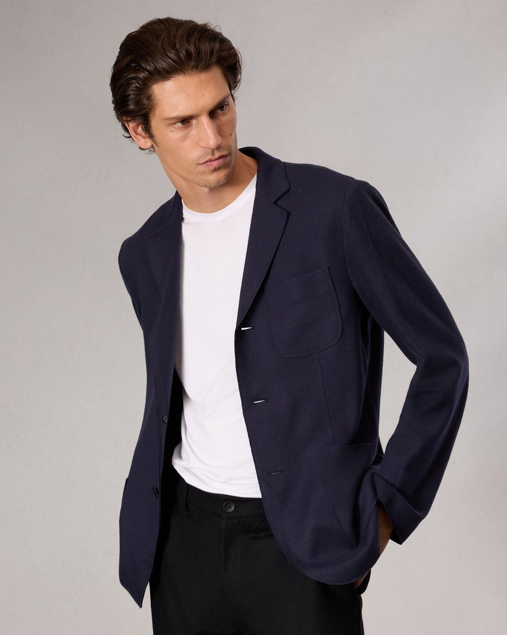 Achilles Knit Blazer - Dark Sapphire