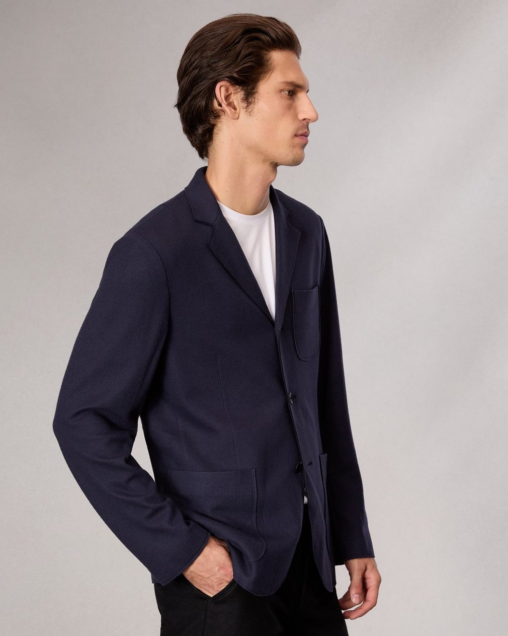 Achilles Knit Blazer - Dark Sapphire