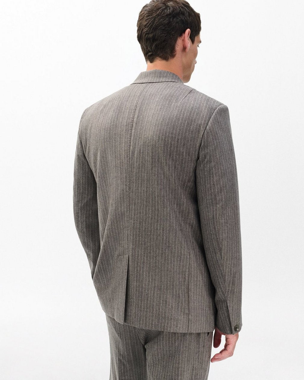 Butler Italian Flannel Blazer - Mink Stripe