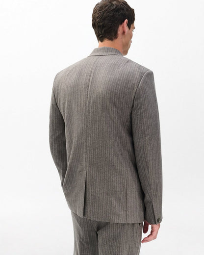 Butler Italian Flannel Blazer - Mink Stripe