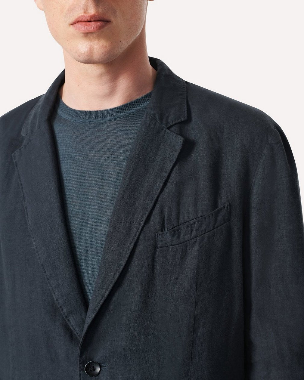 Butler Linen Blazer - Black