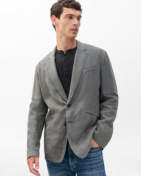 Butler Linen Blazer - Pavement