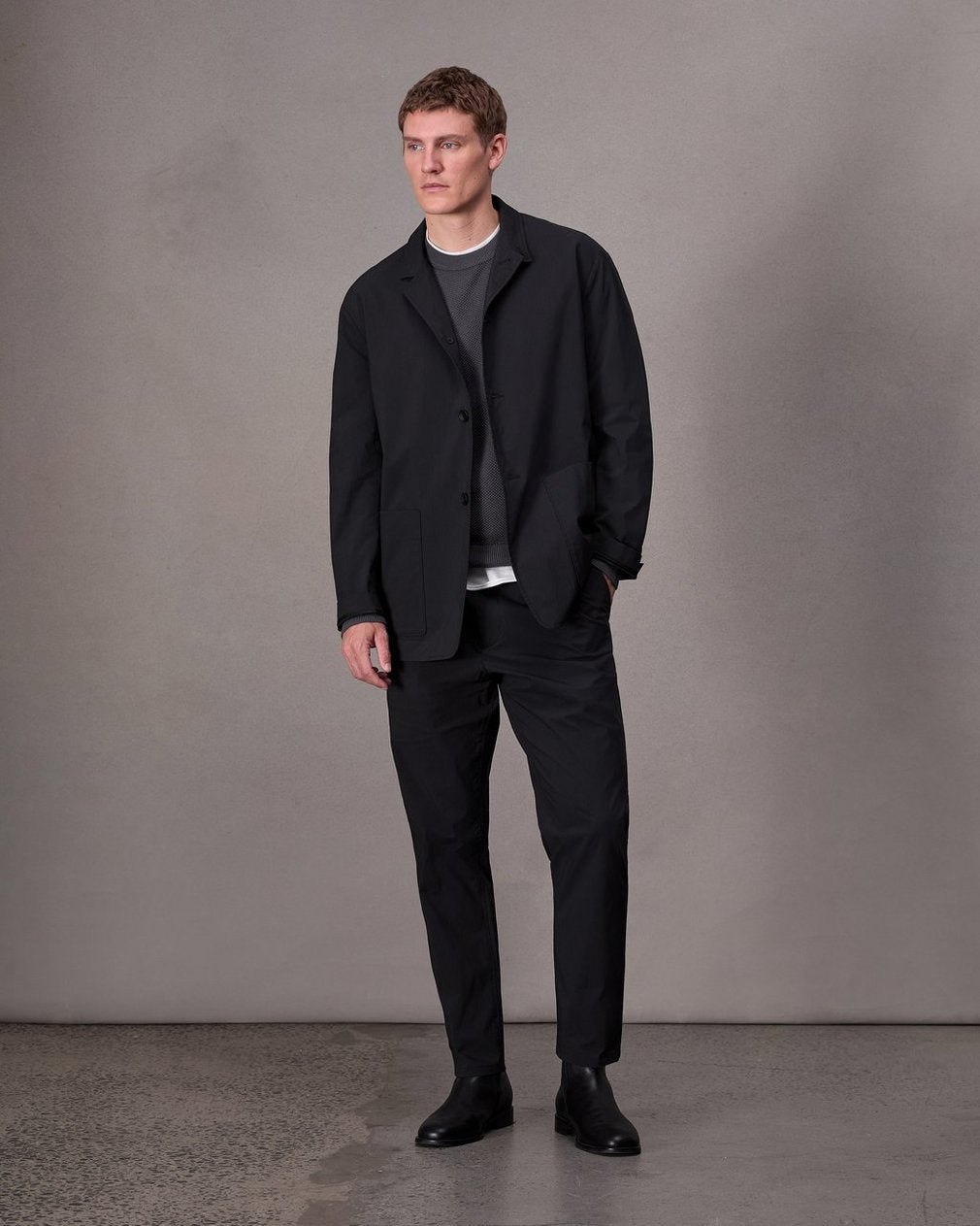 Gramercy Cotton Blazer - Black