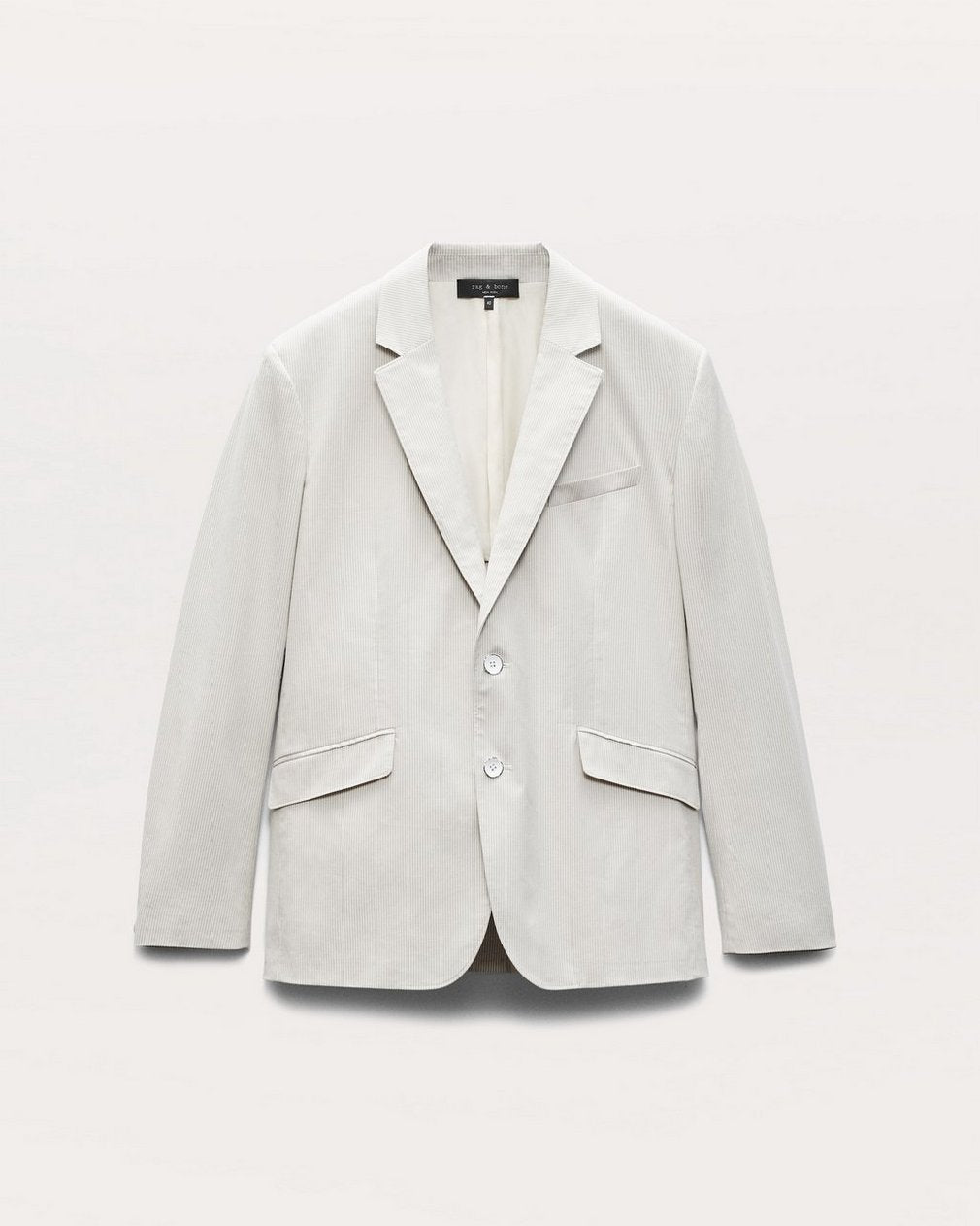 Butler Striped Stretch Cotton Blazer - Grey Stripe