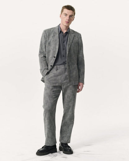 Butler Italian Tweed Patch Pocket Blazer - Navy Multi