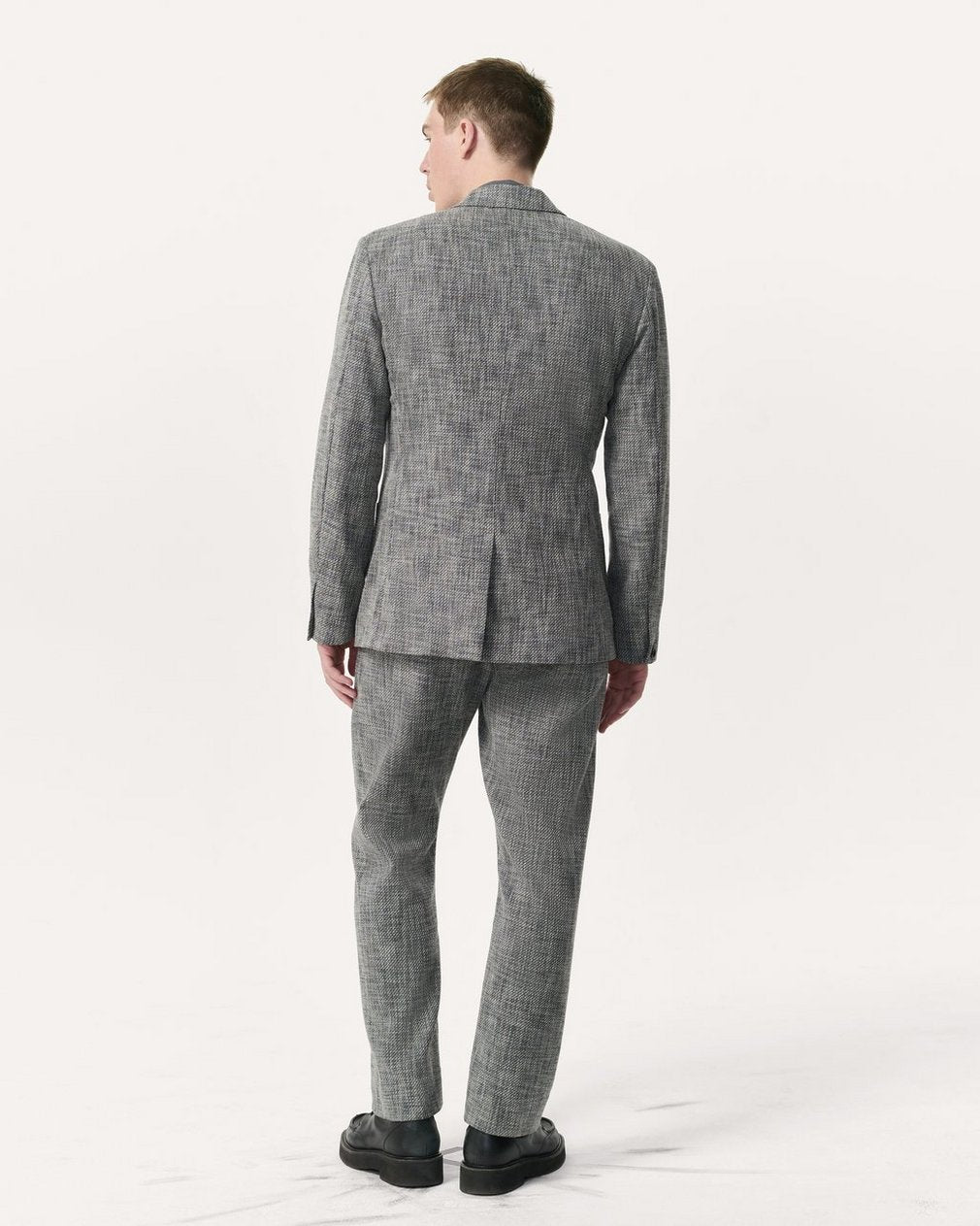 Butler Italian Tweed Patch Pocket Blazer - Navy Multi