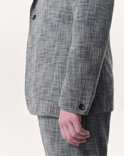 Butler Italian Tweed Patch Pocket Blazer - Navy Multi