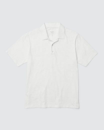 Classic Flame Polo Shirt - White