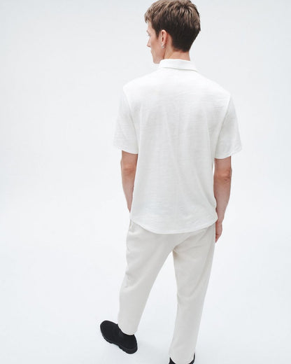 Classic Flame Polo Shirt - White