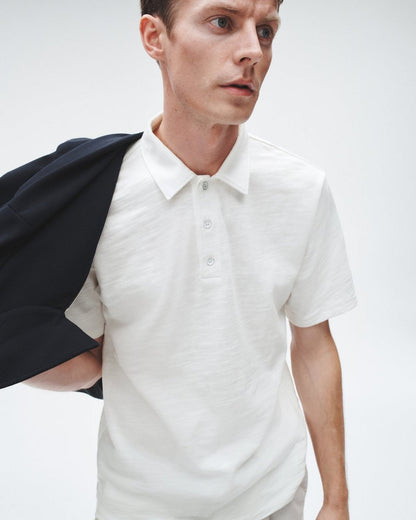 Classic Flame Polo Shirt - White