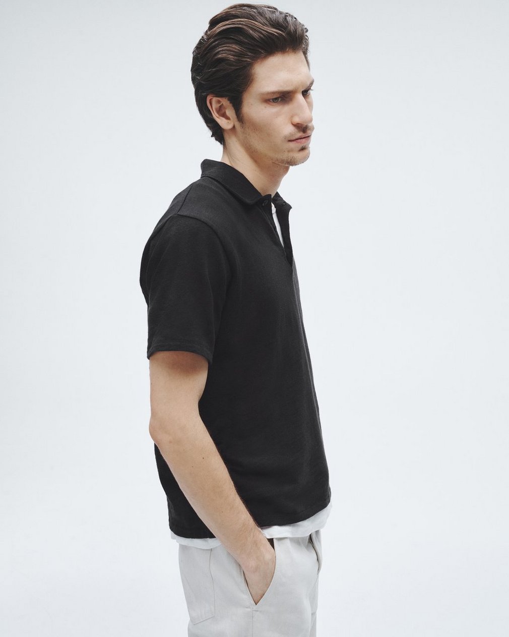Classic Flame Polo Shirt - Black