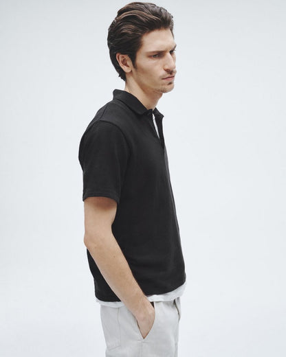 Classic Flame Polo Shirt - Black