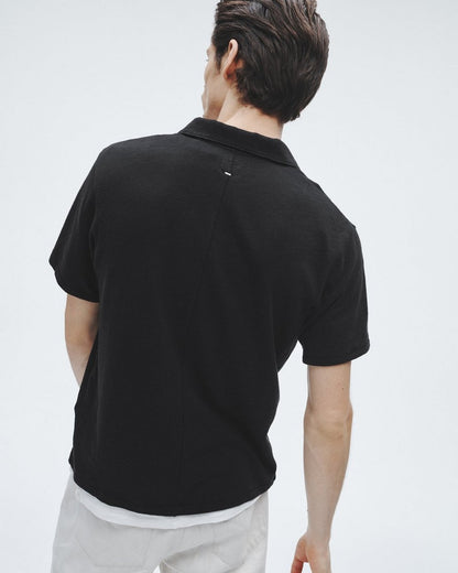 Classic Flame Polo Shirt - Black