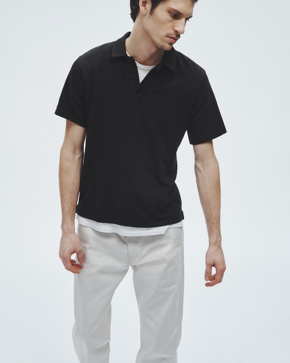 Classic Flame Polo Shirt - Black