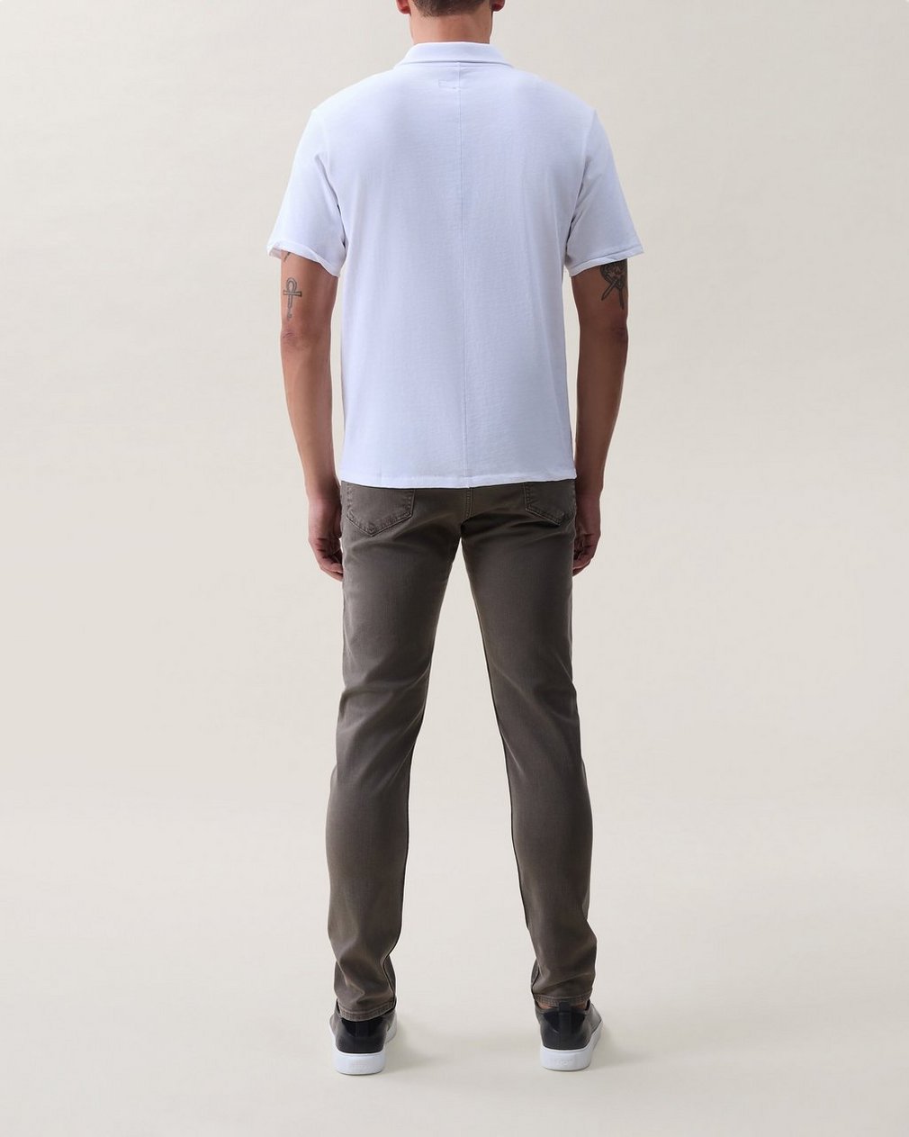 Classic Slub Cotton Polo - White