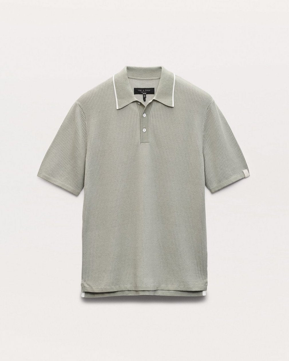 Harvey Knit Polo Shirt - Leaf Grey